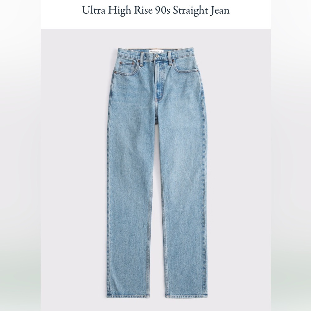 Abercrombie and Fitch the ‘90s Straight Ultra High Rise Jeans